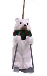 Ornament Øl med ski