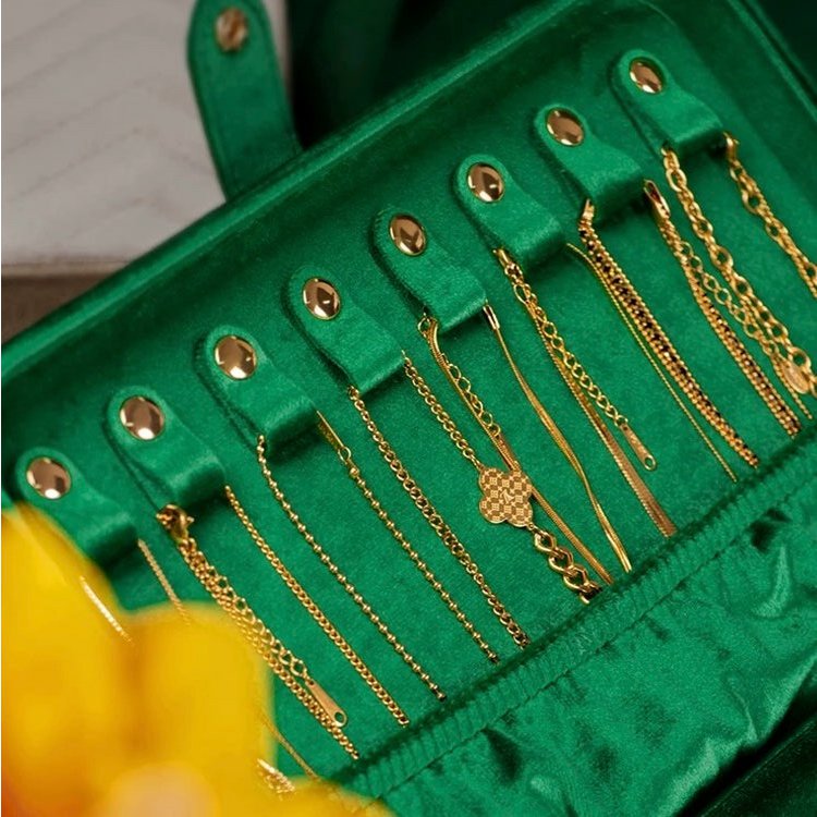 Luxe Velvet Large Jewelry Box