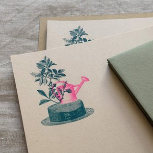 Stationery set / hat with watering can / A5