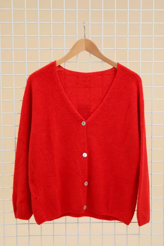 Gilet cardigan col V RÉF. 1026