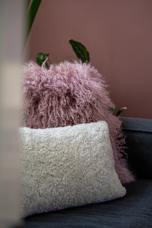 Tibet sheepskin cushion | 15 colors | 45x45cm