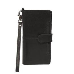 Custodia per libreria Apple iPhone 8 Plus in pelle nera
