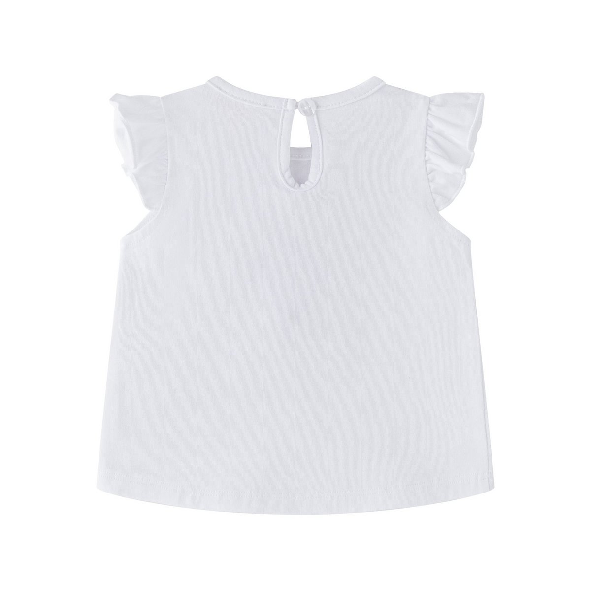Camiseta bebé niña 3-24m cuello volante vichy rosa BGV66532