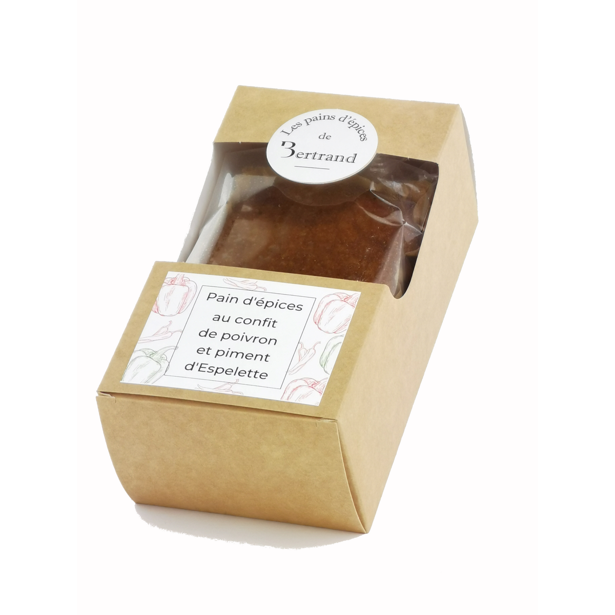 Gingerbread with pepper confit and Espelette pepper