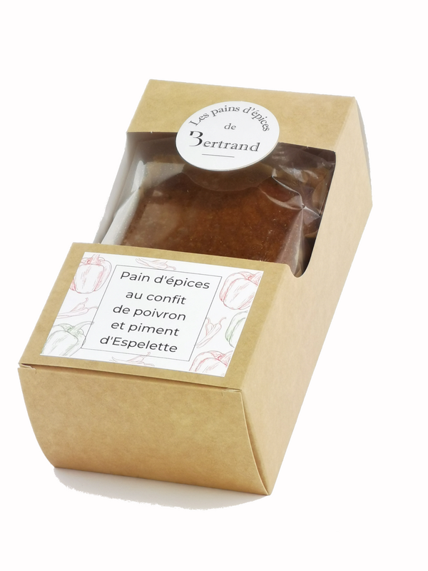 Gingerbread with pepper confit and Espelette pepper