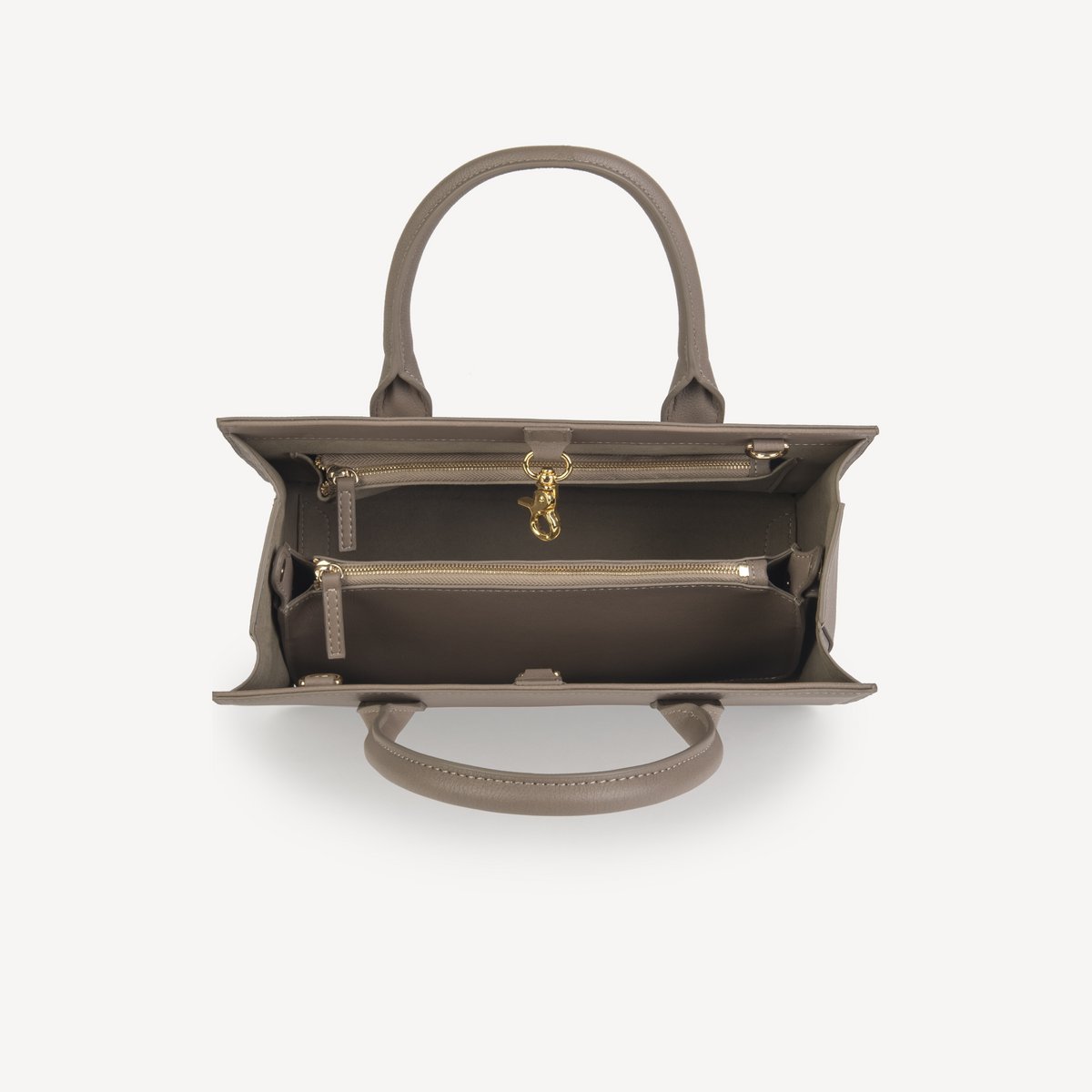Borsa a mano in pelle di mela vegana - Taupe