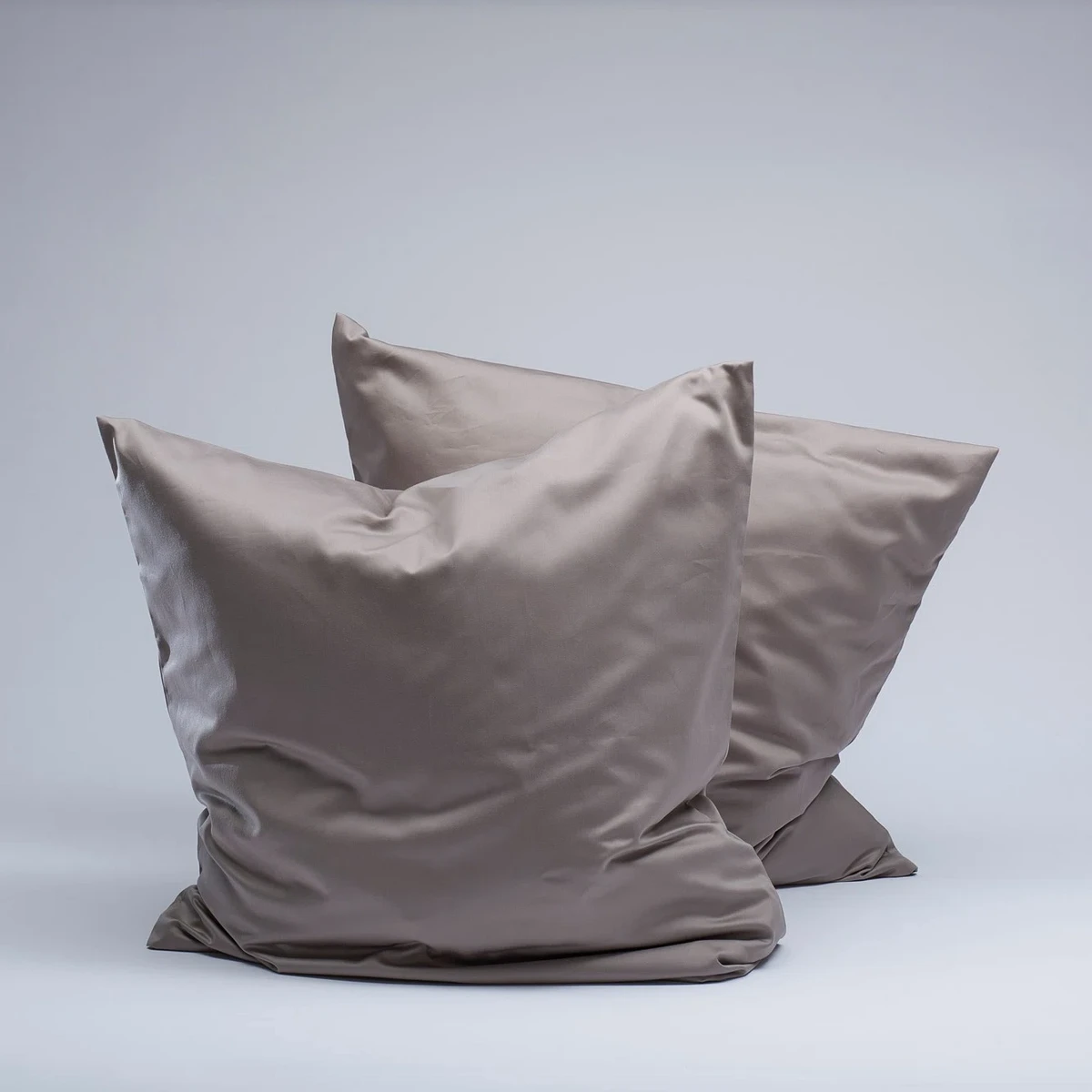 Taupe 500tc Sateen 2 Pudebetræk sager