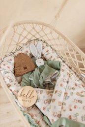 Nid d'enfant OLIVIER - 100% coton - sauge