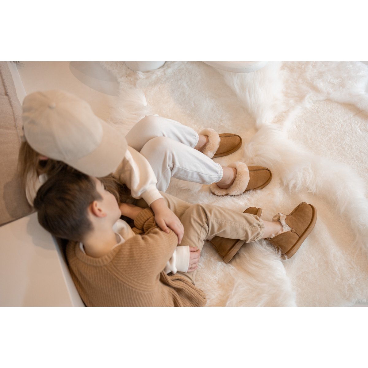 Pantoufle Nooa | chameau | Taille 37-49