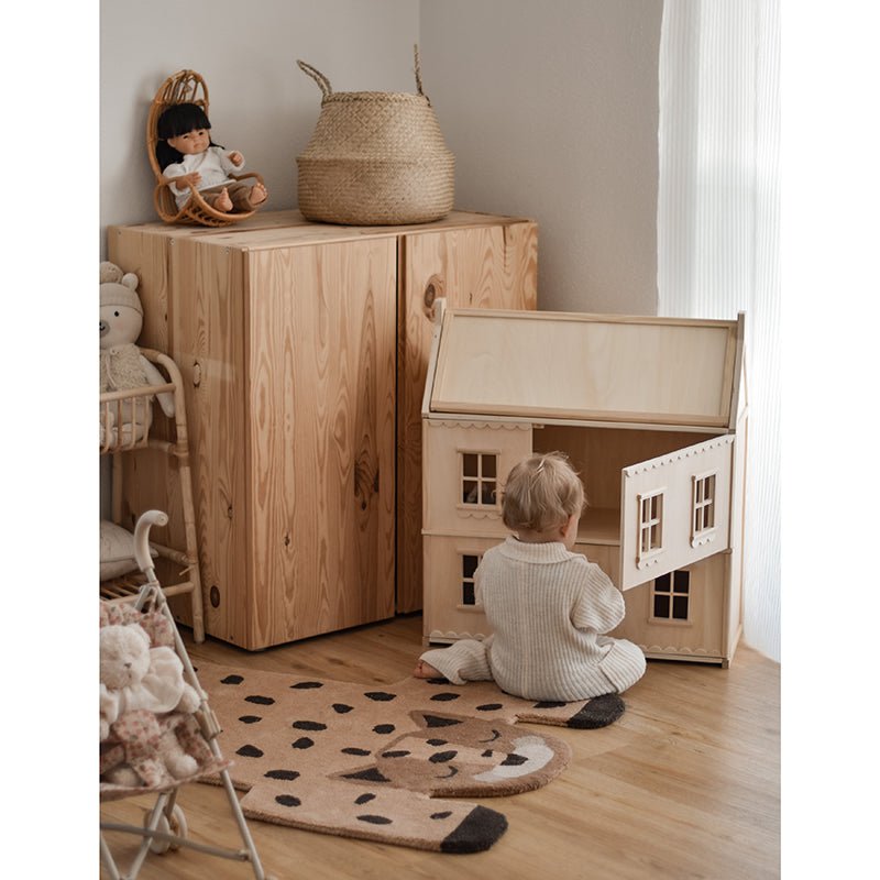 KUMAKO Kinderteppich Leopard
