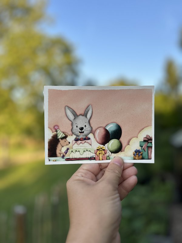 Postkaart - Feesttafel