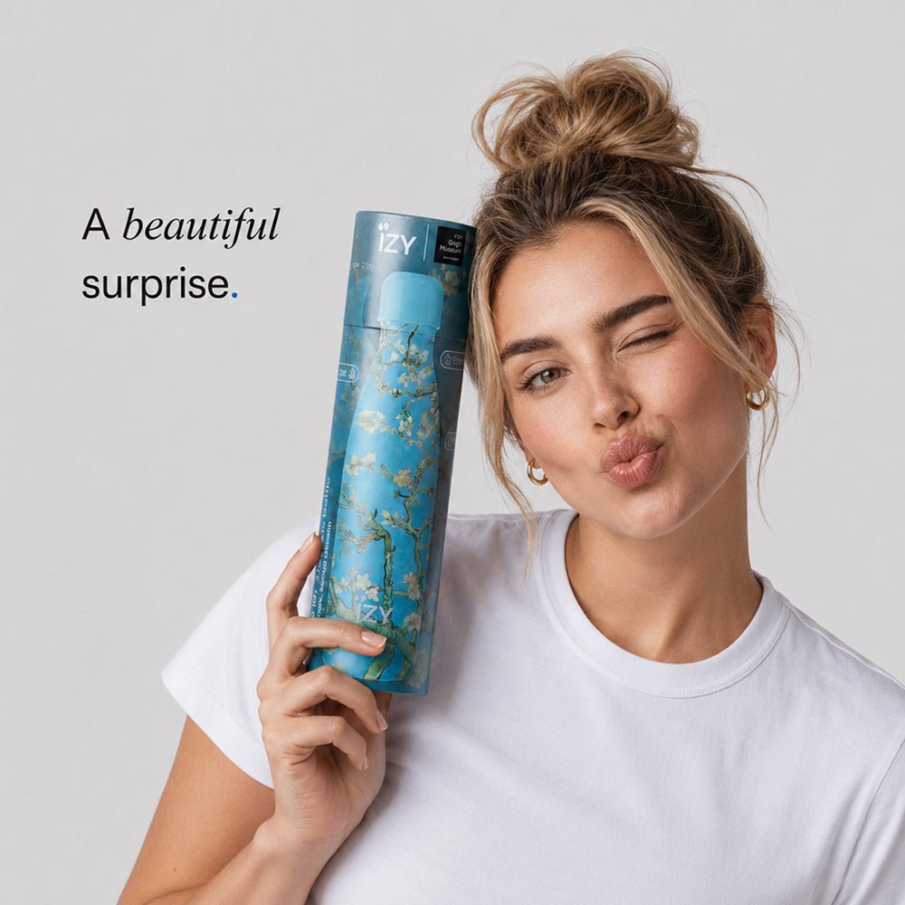 IZY Thermos Bottle - Almond Blossom - Van Gogh - 500ML To-Go Insulated Water Bottles