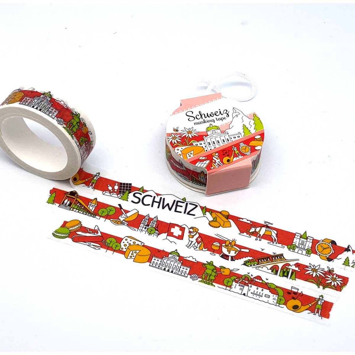 Masking tape / washi tape "Suisse" City Tapes