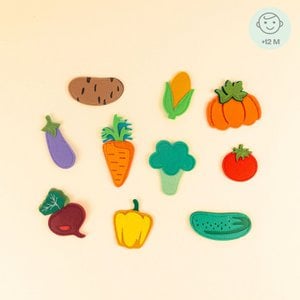 Colorful garden vegetables