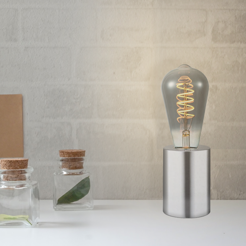 Home Sweet Home table lamp Dry Rond - brushed steel - 7.5/7.5/10cm
