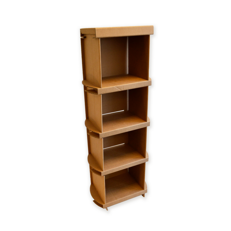Kartonnen boekenkast 150cm