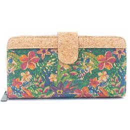 Foldepung Mandala blomstermønster- Vegan Cork Wallet BAG-2220