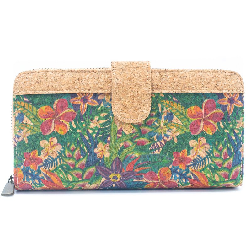 Foldepung Mandala blomstermønster- Vegan Cork Wallet BAG-2220