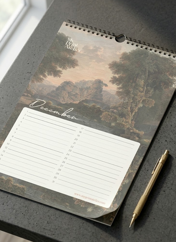 Birthday Calendar Signature Landscapes - Annet Weelink Design Landscapes - A4 - Perpetual Calendar - Premium Paper