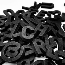Modern magnetic letters - Unique Colors