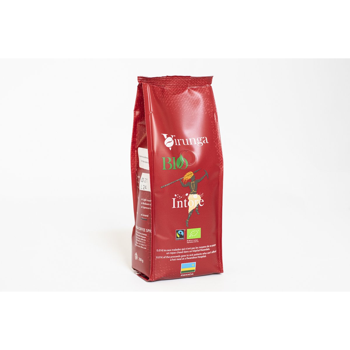 INTORE Organic & Fair Trade Coffee 250g Beans Regular