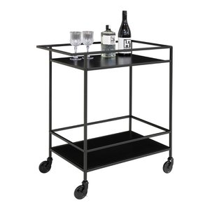 Vita Barwagen – Schwarz, Stahl, 68 x 40 x 79 cm