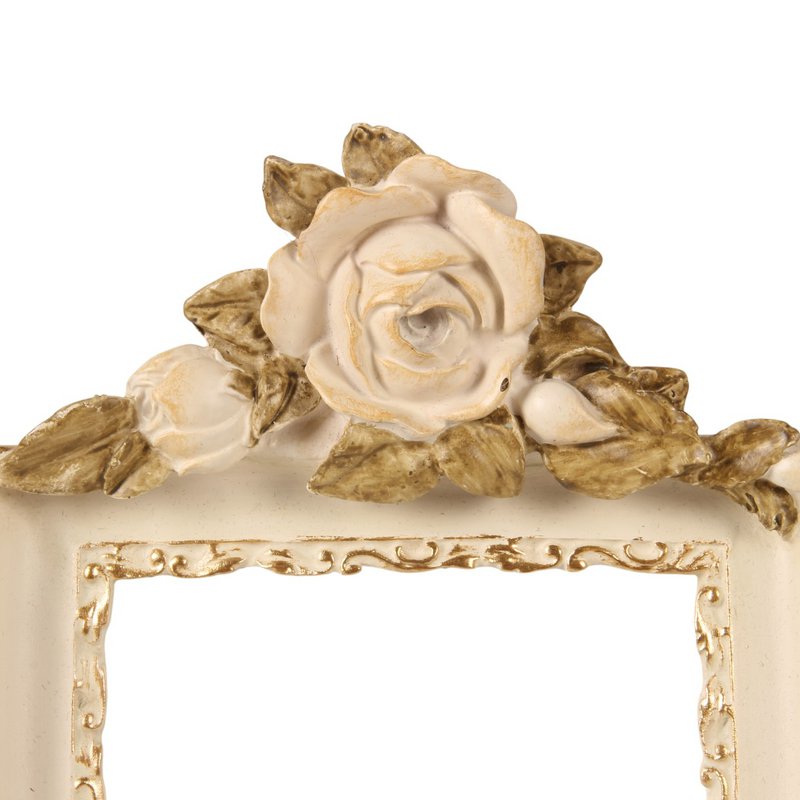 Cornice per foto 10 x 15 cm - Crema - Resina ca