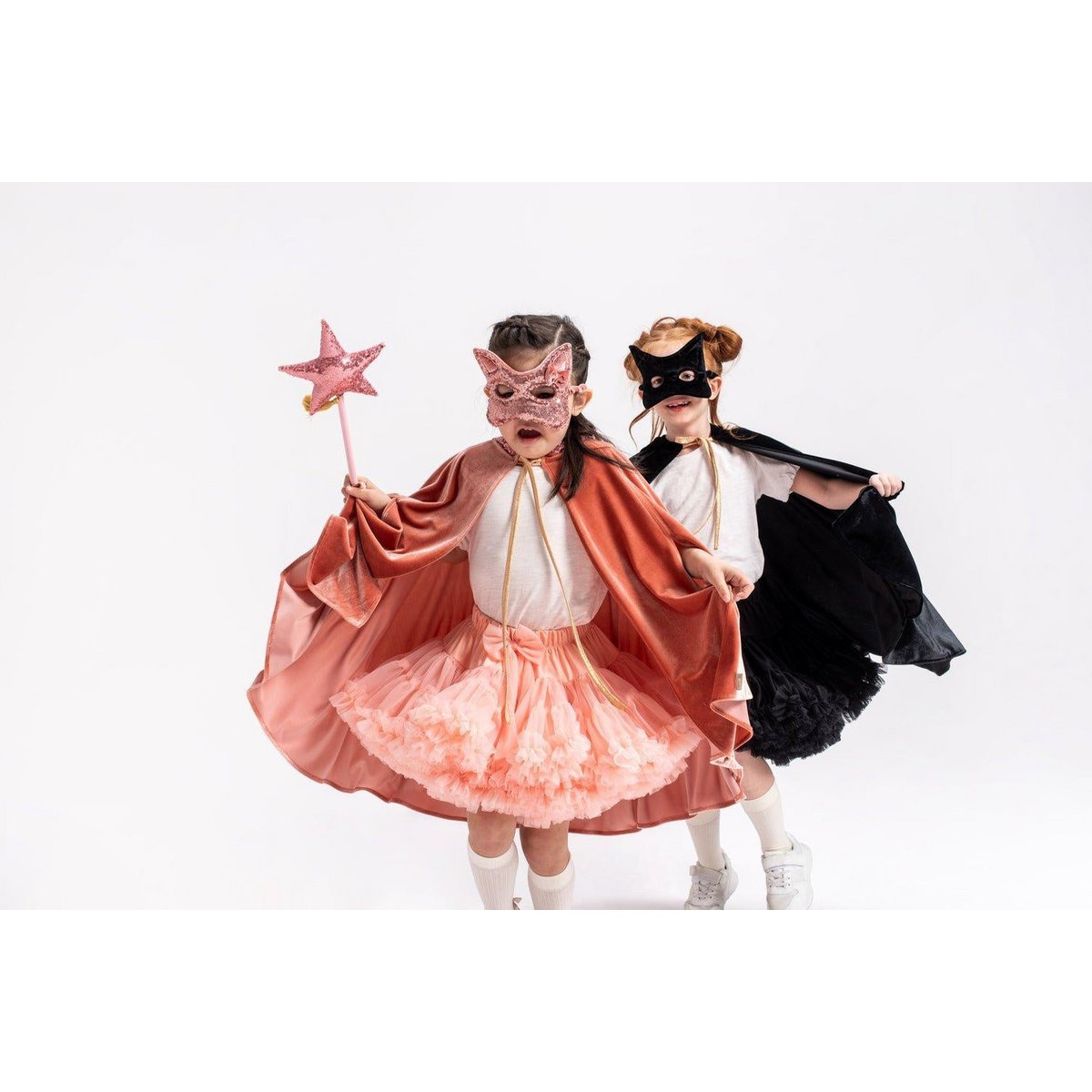 "Cosmic Pink pailletter" Kattemaske