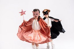 "Cosmic Pink pailletter" Kattemaske