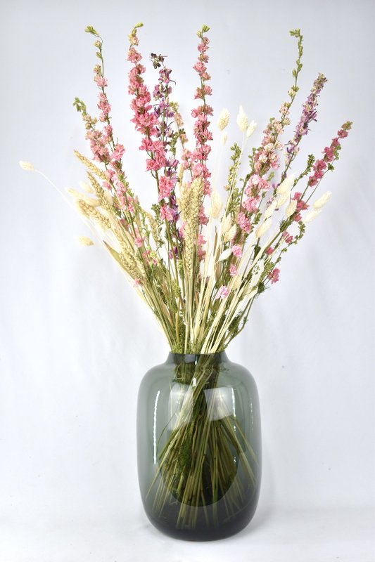 Mazzo Di Fiori Secchi - Rosa Naturale - 70 cm
