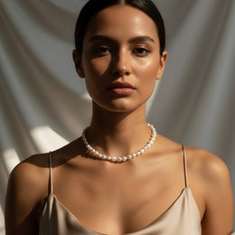Oceanía - Collar de gargantilla con perlas barroco