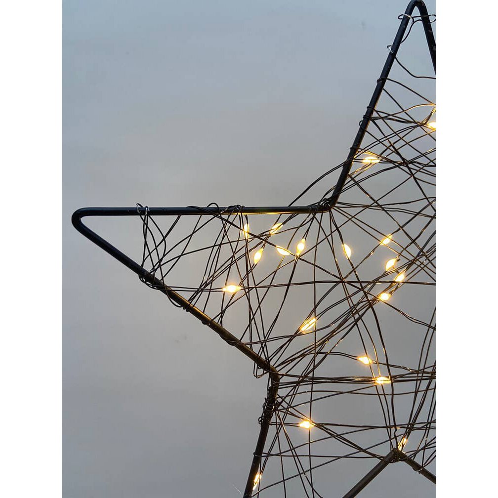 Lampada Stella In Metallo Con Luce Led