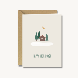 Kerstkaart met envelop - Forest Home
