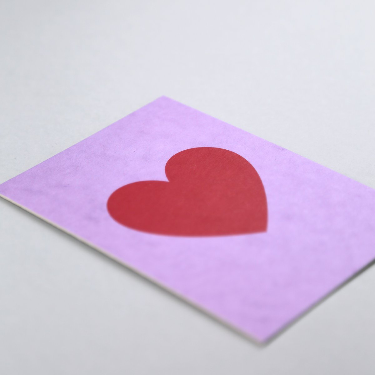 Postkarte Holzschliff Helene Herz