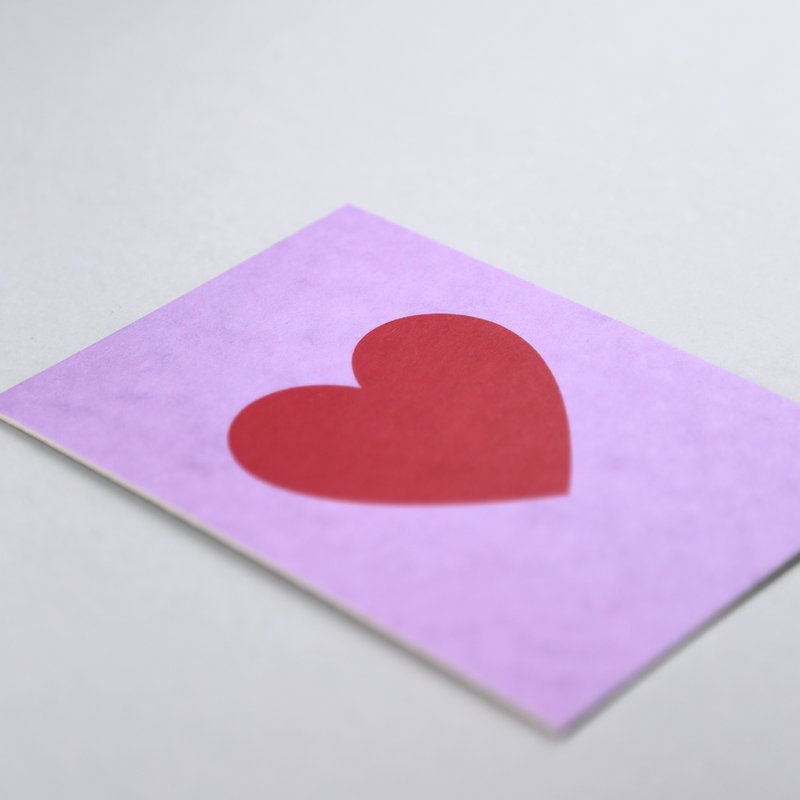 Carte postale coupée en bois Helene Herz