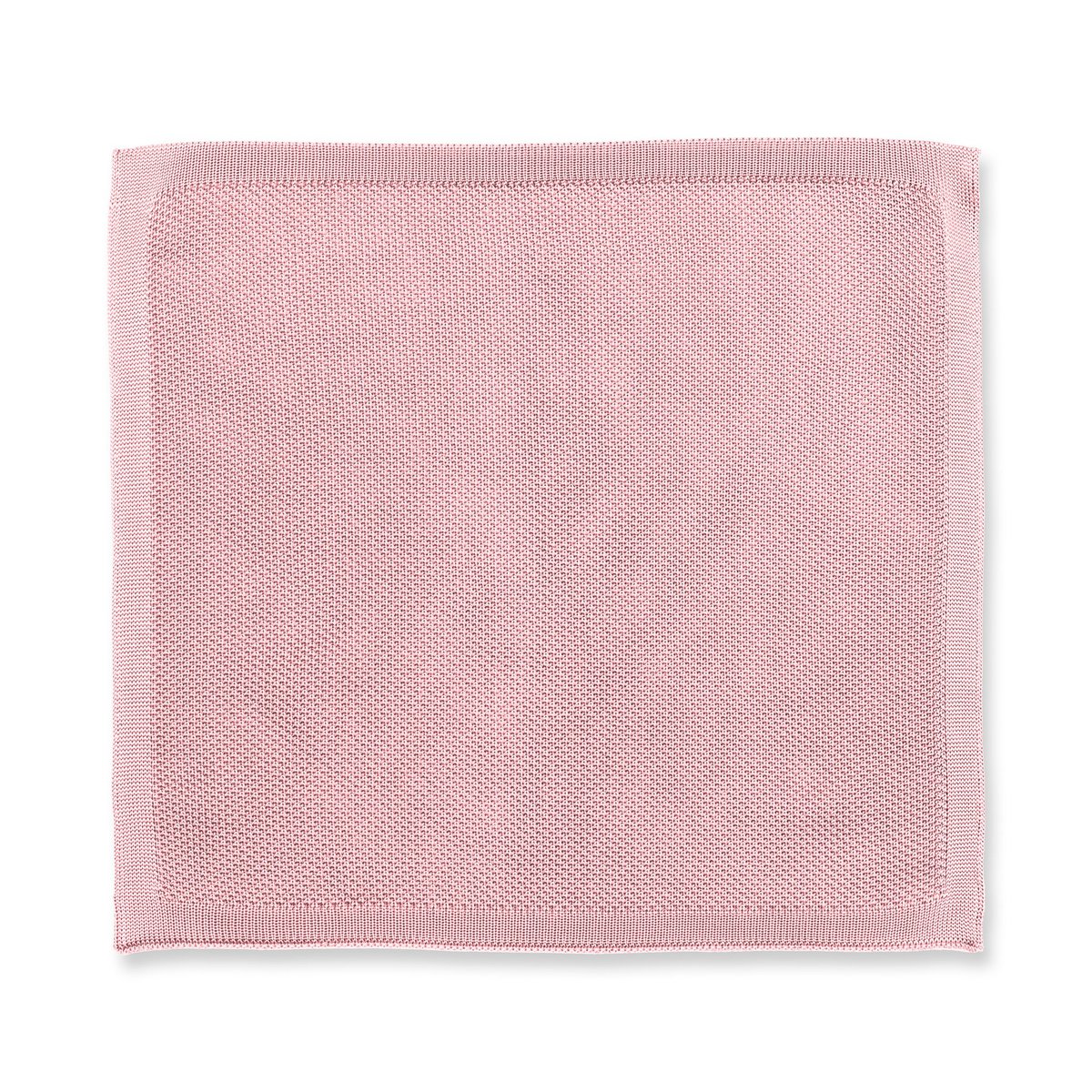 Dusty pink knitted pocket square
