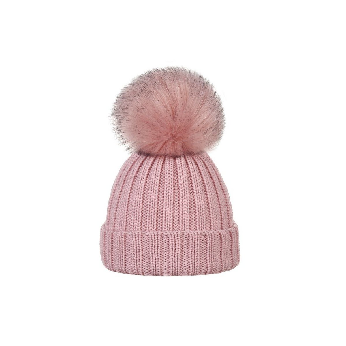 OLLO BABY Mütze – 100 % Merinowolle – rosa