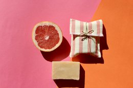 Grapefruit and geranium soap