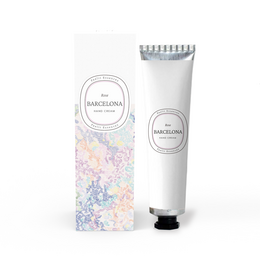 A luxurious hand cream with a rose fragrance, part of the Barcelona Collection. Moisturizes and nourishes the skin.