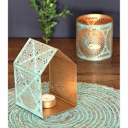 Tealight Holder House lavet af jernplade