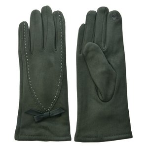 Handschuhe Winter 8x24 cm grüne Polyester Handschuhe Damen Damen