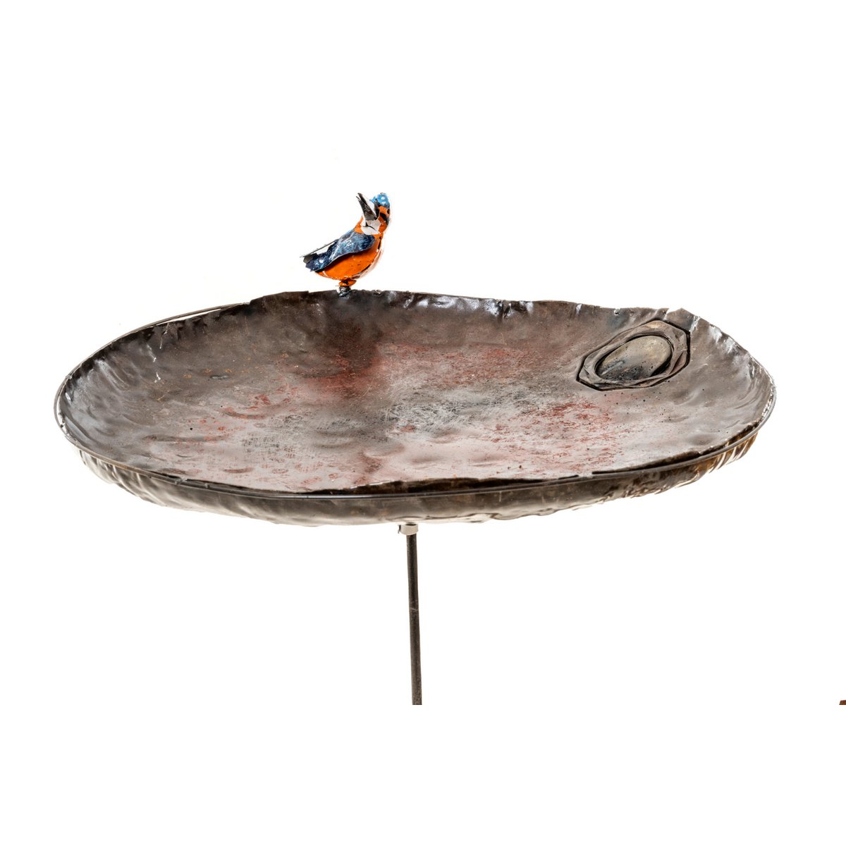 ZIMBA-ARTS METAL XL IJSVOGELKOM VOGELVOERDER OP STICK