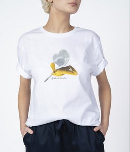 T-Shirt Fashionista Goud Wit