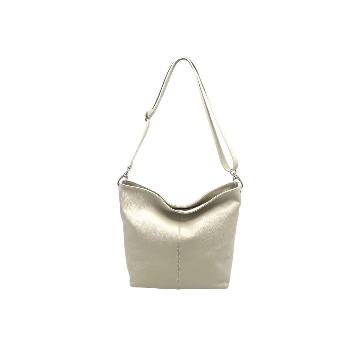 Bolso de hombro para mujer en piel auténtica, Made in Italy, art. 112453Nuevo
