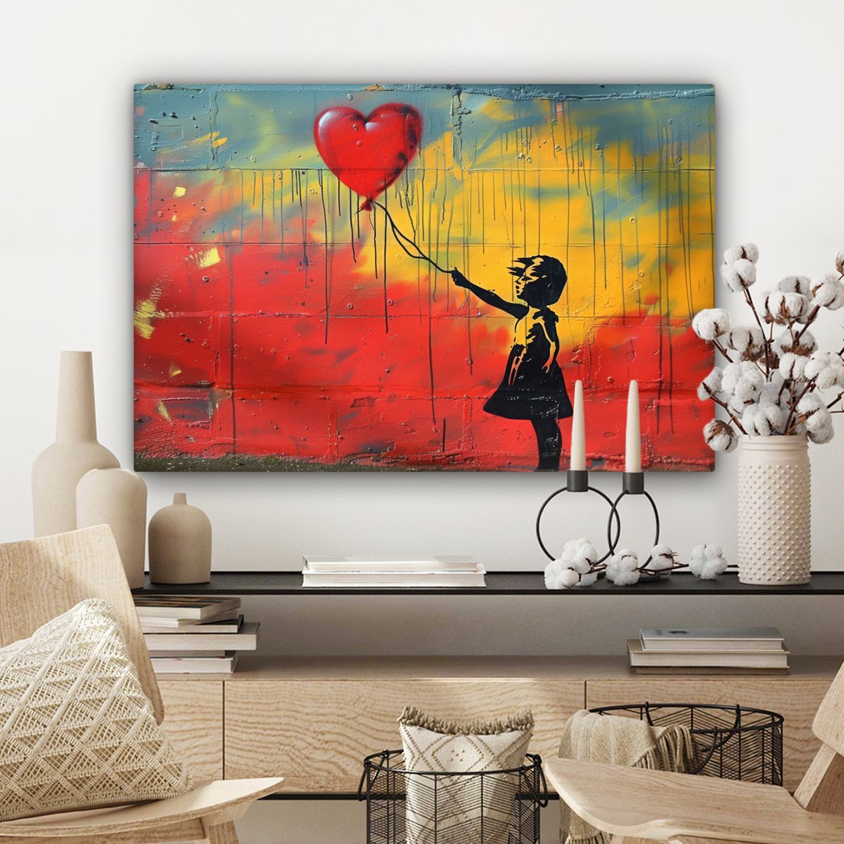 Leinwand Malerei - Wanddekoration Banksy Sty