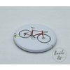 Renrad-Magnet | rotes Rennrad | Seitenansicht