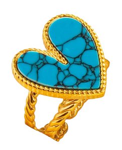 D-A18.1 R103-001G-3 S. Staalringsteen Hart Verstelbaar blauw
