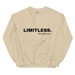 Ubegrænset unisex sweatshirt
