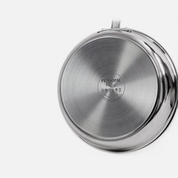 Royal-Skillet 28 cm. 2 handles stainless steel lid