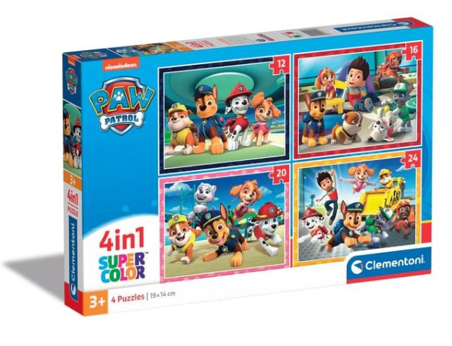 Clementoni Paw Patrol 4-in-1 puzzel